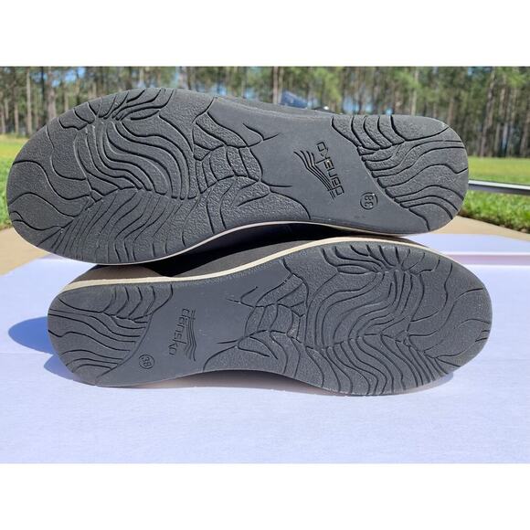 Dansko Onyx Lace Up Zip Nubuck Athletic Shoes Black 4713362300 Womens 38 US 7.5 - Picture 5 of 6